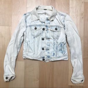 Free People Distressed Denim Jacket
